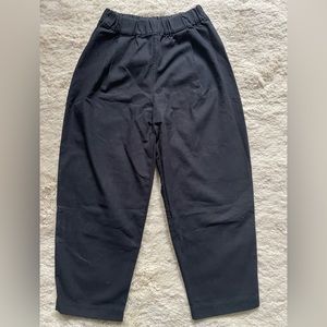 Elizabeth Suzann Black cotton canvas pant